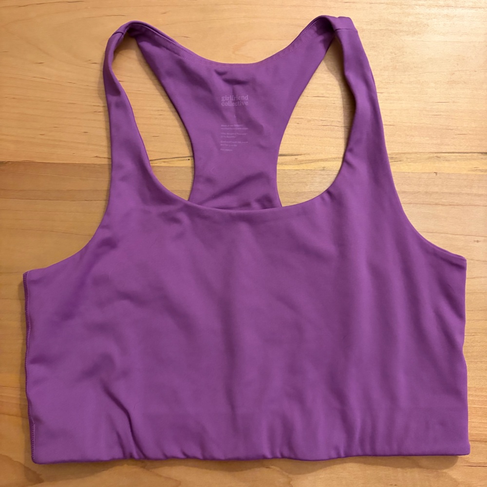 Girlfriend Collective Purple Sports Bra